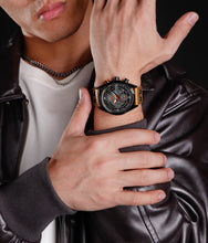 Load image into Gallery viewer, men’s leather strap watch
