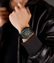 Load image into Gallery viewer, Black and Green Chronograph Watch
