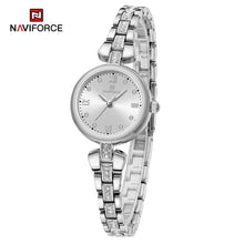 Load image into Gallery viewer, Subtle Silver Dress Watch for ladies Naviforce NF5034
