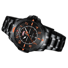 Load image into Gallery viewer, Black Stainless steel wrist watch