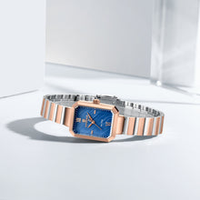 Load image into Gallery viewer, NF5050 Rose Gold Rectangular Royal Blur Dail Ladies Wrist Watch