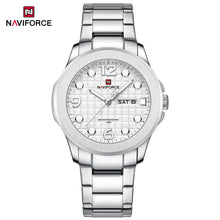 Load image into Gallery viewer, Naviforce 9244 - Bold Silver Stainless steel Man's Wrist Watch