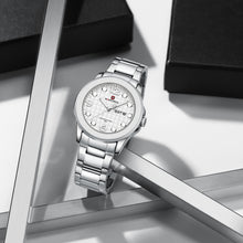 Load image into Gallery viewer, Naviforce 9244 - Bold Silver Stainless steel Man's Wrist Watch