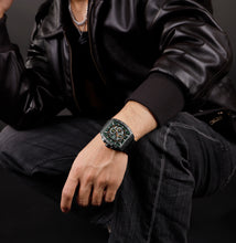 Load image into Gallery viewer, Stylish black stainless steel watches