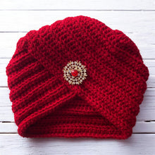 Load image into Gallery viewer, Glam Twist Turban – Elegant Crochet Headwrap