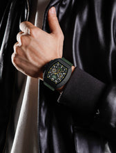 Load image into Gallery viewer, Green Genuine Leather Strap Watch