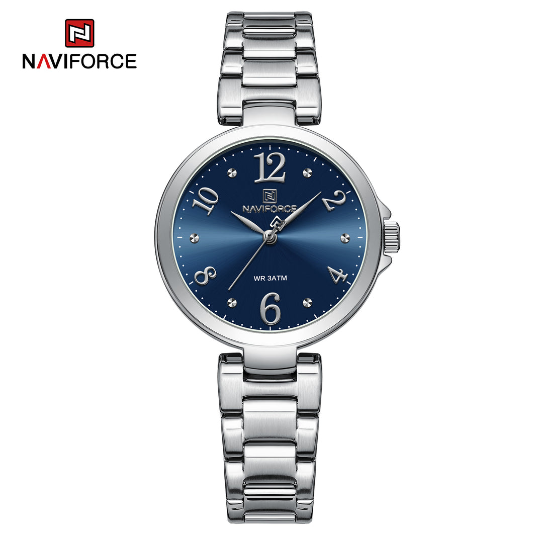 Minimalist Ladies Silver Naviforce NF5031 Ladies WristWatch