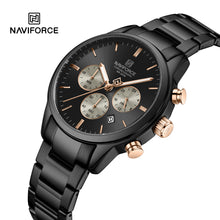 Load image into Gallery viewer, Naviforce 8076 – Obsidian Command Chronograph Men’s Wrist Watch
