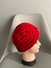 Load image into Gallery viewer, Glam Twist Turban – Elegant Crochet Headwrap

