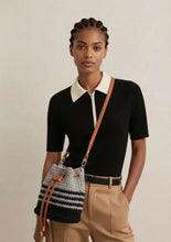 Load image into Gallery viewer, Cultural fit Handmade Bucket Crochet handbag for ladies
