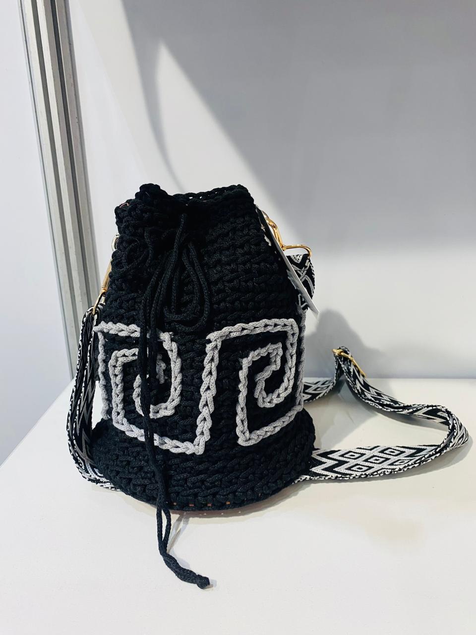 Cultural fit Handmade Bucket Crochet handbag for ladies